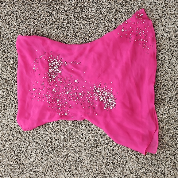 Des_Phemmes Silk Chiffon embellished top size 42/ Large - Picture 2 of 8